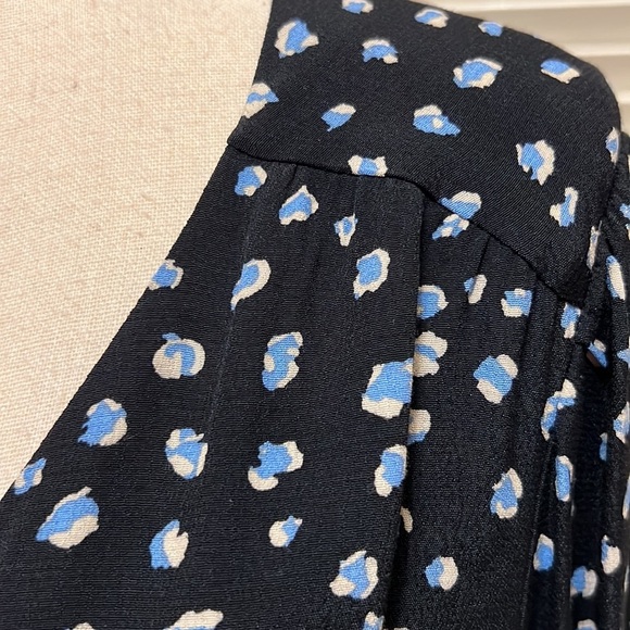 2. Sanctuary Ella Blouse in Navy with Front Tie - Picture 8 of 15